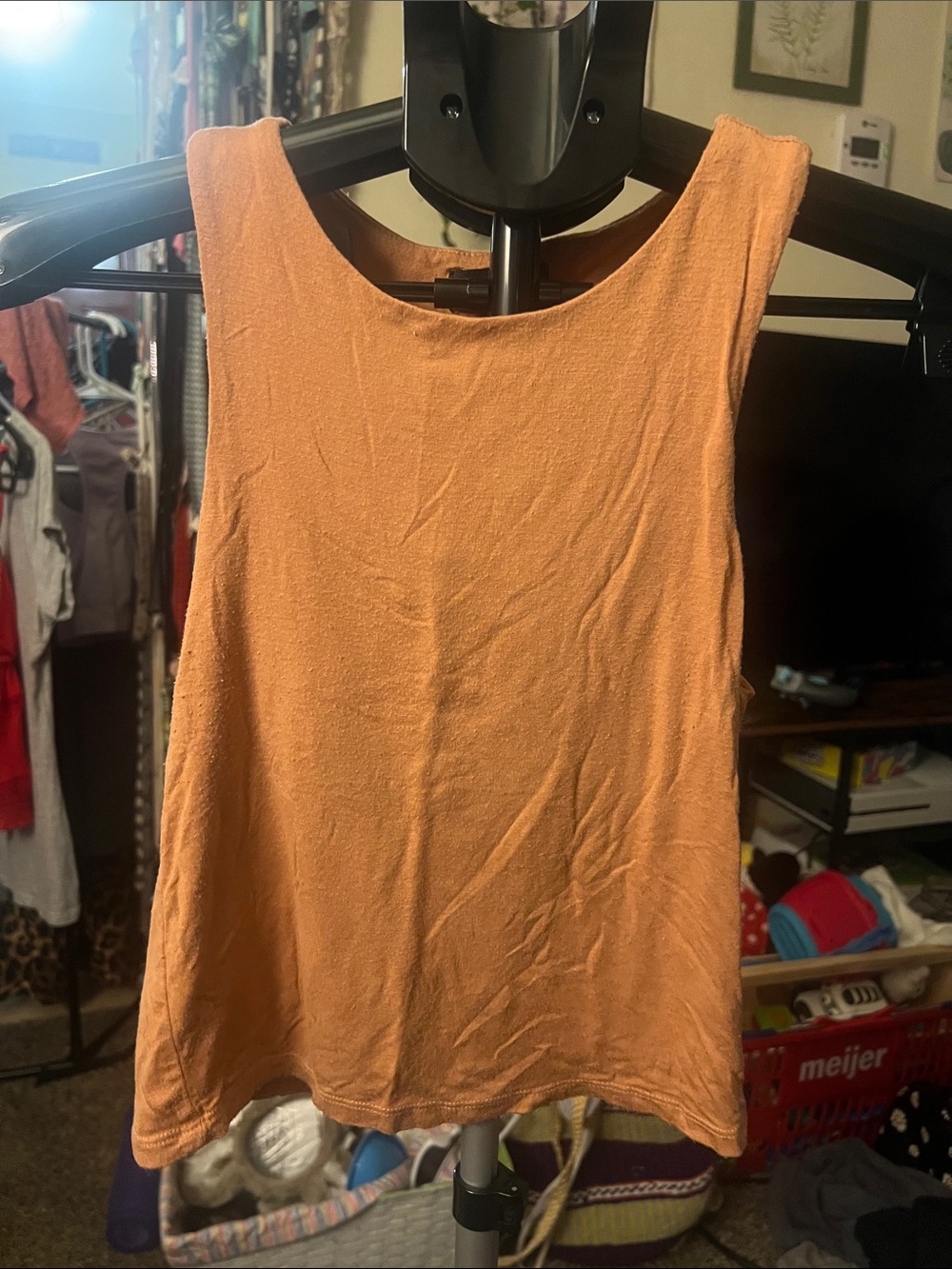 Women's Sleeveless Tank Top in Peach - Classic Casual